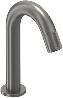 Fonteinkraan IVY Pact Gebogen Staand Model S Geborsteld Metal Black PVD