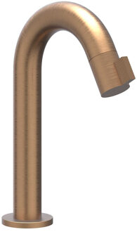 Fonteinkraan IVY Tribe Opbouw Gebogen Model S Met Schuimstraalmond Geborsteld Mat Koper PVD Geborsteld Mat Koper PVD RVS316