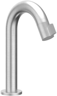 Fonteinkraan IVY Tribe Opbouw Gebogen Model S Met Schuimstraalmond Geborsteld RVS316