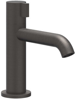 Fonteinkraan IVY Tribe Opbouw Model S Met Schuimstraalmond Geborsteld Carbon Black PVD Geborsteld Carbon Black PVD RVS316