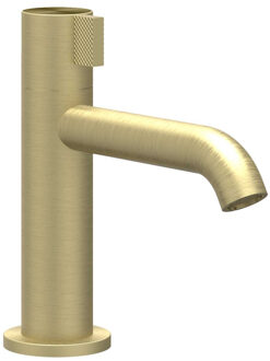 Fonteinkraan IVY Tribe Opbouw Model S Met Schuimstraalmond Geborsteld Mat Goud PVD Geborsteld Mat Goud PVD RVS316