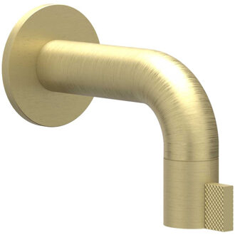 Fonteinkraan IVY Tribe Wand Met Schuimstraalmond Geborsteld Mat Goud PVD Geborsteld Mat Goud PVD RVS316