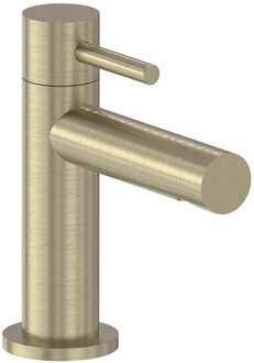 Fonteinkraan MAY Stilo Staand Model S Geborsteld Mat Goud PVD