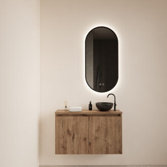 Fonteinmeubel BWS Meadow 80x50 cm Wellington Oak Incl. Topplaat Eiken