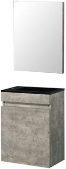 Fonteinmeubelset 40cm Betongrijs