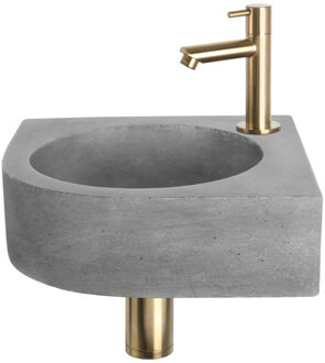 Fonteinset Cleo Beton Donker Grijs Rec Mat Goud Goud, Grijs