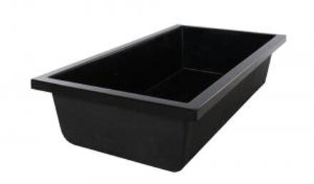 Fonteinvijver polyester rechthoekig 140x70x30 cm