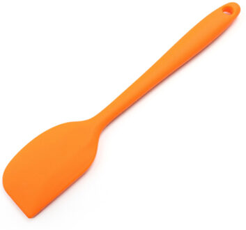 Food Grade Non Stick Boter Koken Siliconen Spatel Set Taart Schraper Cookie Pastry Schraper Taart Bakken Spatel Cake Kitchentool oranje