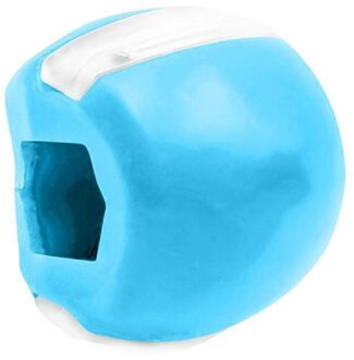 Food-Grade Silicagel Kaaklijn Oefening Bal Facial Spier Trainin Fitness Bal Hals Gezicht Toning Jawrsize Kaak Spier Training Blauw