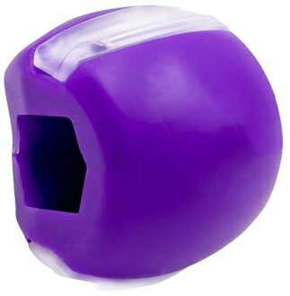 Food-Grade Silicagel Kaaklijn Oefening Bal Facial Spier Trainin Fitness Bal Hals Gezicht Toning Jawrsize Kaak Spier Training Paars