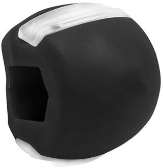 Food-Grade Silicagel Kaaklijn Oefening Bal Facial Spier Trainin Fitness Bal Hals Gezicht Toning Jawrsize Kaak Spier Training zwart