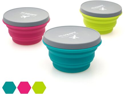 Food Grade Silicone Draagbare Vouwen Kom Telescopische Vouwen Slakom Keuken Voedsel Kom Bento Box Servies Volwassen Kom groen 200ml
