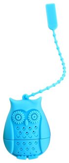 Food Grade Silicone Thee Infuser Filter Cartoon Uil Theezeefje Container Herbruikbare Theezakjes Theepotten Accessoire REME889