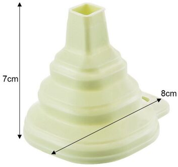 Food Grade Siliconen Gel Vouwen Trechter Opvouwbare Telescopische Lange Nek Trechter Vloeibare Vulling Keuken Gereedschap groen