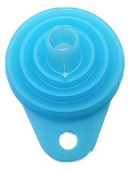 Food Grade Siliconen Gel Vouwen Trechter Vouwen Telescopische Lange Nek Trechter Vloeibare Vulling Keuken Gereedschap Blauw