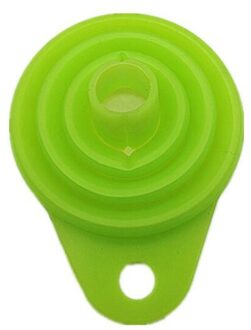 Food Grade Siliconen Gel Vouwen Trechter Vouwen Telescopische Lange Nek Trechter Vloeibare Vulling Keuken Gereedschap groen