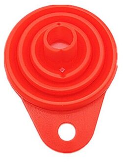 Food Grade Siliconen Gel Vouwen Trechter Vouwen Telescopische Lange Nek Trechter Vloeibare Vulling Keuken Gereedschap Rood