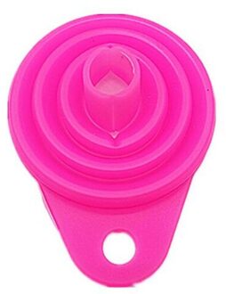 Food Grade Siliconen Gel Vouwen Trechter Vouwen Telescopische Lange Nek Trechter Vloeibare Vulling Keuken Gereedschap roze