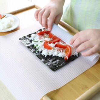 Food Grade Siliconen Golvend Sushi Roll Gordijn Sushi Hulpmiddel Sushi Set Bamboo Rolling Mats Rijst Peddels Gereedschap Keuken Diy Accessoires