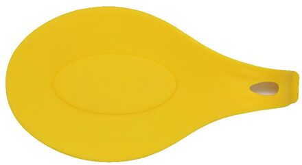 Food Grade Siliconen Lepel Mat Siliconen Hittebestendige Placemat Lade Lepel Pad Drinken Glas Coaster Keuken Tool geel