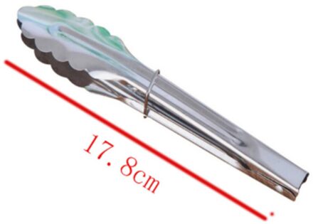 Food Grade Siliconen Voedsel Tong Keuken Tang Gebruiksvoorwerp Koken Tong Clip Clamp Accessoires Salade Serveren Bbq Gereedschap 1Pc 1stk