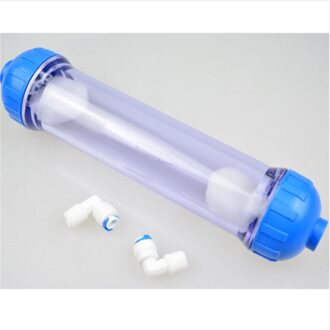 Food Grade T33 Shell Fles 1/4 "Tube Fitting Water Filter Onderdelen Voor Water Omgekeerde Osmose Systeem Dikke Transparante Lengte 25 Cm