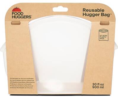 Food Huggers Bag 900ml Clear