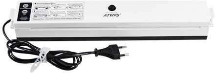 Food Vacuum Sealer Opslag Verpakking Sluitmachine Keuken Vacuüm Container Verpakker Voedsel Saver Met 15Pcs Vacum Tas zwart / EU plug 220v