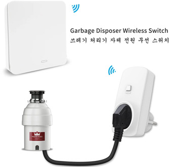 Food Waste Disposers Garbage Disposal Wireless Switch Remote Control EU Korea Plug 1HP No Drilling No Pipe Replace Air Switch,