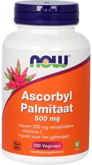 Foods - Ascorbyl Palmitaat 500 mg - Vetoplosbare Vorm van Vitamine C - 100 Vegicaps