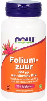 Foods - Foliumzuur 800 μg - Met Vitamine B12 - 250 Tabletten
