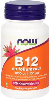 Foods - Vitamine B-12 1000 µg en Foliumzuur 100 µg - 100 Kauwtabletten