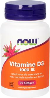 Foods - Vitamine D3 1000 IE - Belangrijk voor Immuunsysteem en Spierwerking - 90 Softgels