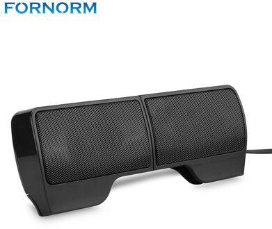 Foornorm 1 Paar Mini Draagbare Clipon USB Stereo Luidsprekers Lijn Controller Computer Controller Soundbar Voor Laptop