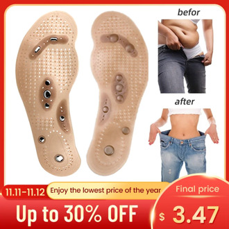 Foot Massage Magnetic Massage Insole Feet Massage Physiotherapy Therapy Acupressure Magnetic Massage Insole Slimming Insoles