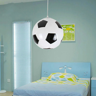 Football pendant light for creative children bedroom lights balcony LED lamp drop light E27 bedroom lampshade dinner room foyer