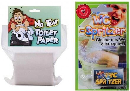 Fop pakket voor op het toilet