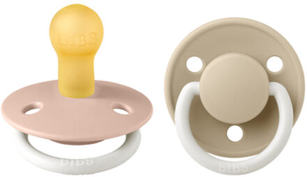 Fopspeen De Lux Blush /Vanille 0-6 maanden, 2 stuks. Beige