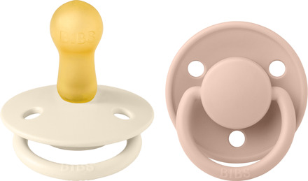 Fopspeen De Lux Ivory/ Blush vanaf 6 maanden, 2 stuks. Beige