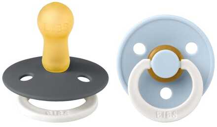 Fopspeen Night - Iron/Baby Blue - 2 stuks - Stage 2