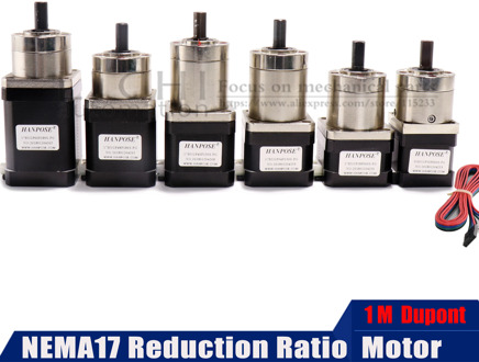 For 3D Printer Stepper Motor Nema 17 Planetary geared Gearbox All Ratio 17HS2408S 3401S 4401S 6401S 8401S motor