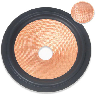 For 5"/6.5" inch Speaker Cone with Dust Cap Paper Basin Woofer Fiberglass Basin Drum Trumper Bass Repair Parts 26.5mm Core