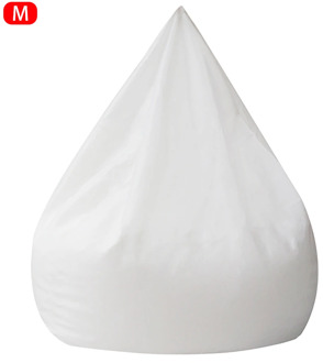 For Bean Bag Living Room Hotel Solid Home Chair Cover Elastic White Inner Liner Zipper Closure Lazy Sofa Easy Clean No Filler