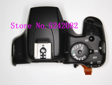 For Canon 1000D Rebel XS Kiss F Top cover group With Mode dial Power switch button Shutter button cable Used Repair Parts