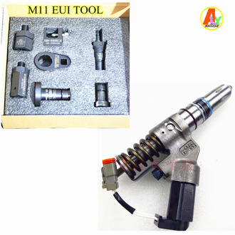 For Cummins M11 EUI Injector Repair Disassemble Solenoid Valve Dynamic Travel Measuring Tool Set