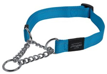 for Dogz halsband Chocker 34/56 x 2 cm nylon/staal turquoise