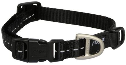 For Dogz Halsband Honden Nitelife 20-32 Cm Nylon Zwart