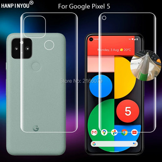 For Google Pixel 5 5G GTT9Q 6.0" Clear TPU / Matte Anti-Fingerprints Hydrogel Full Cover Soft Screen Protector Film