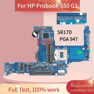For HP Probook 640 G1 650 G1 HM86 Laptop motherboard 6050A2566301 SR17D DDR3 744007-001 744007-501 Notebook Mainboard