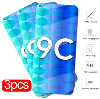 For huawei honor 9c glass 3pcs tempered glass on honor 9c honer xonor 9 c c9 honor9c aka-l29 9H screen protector protective film
